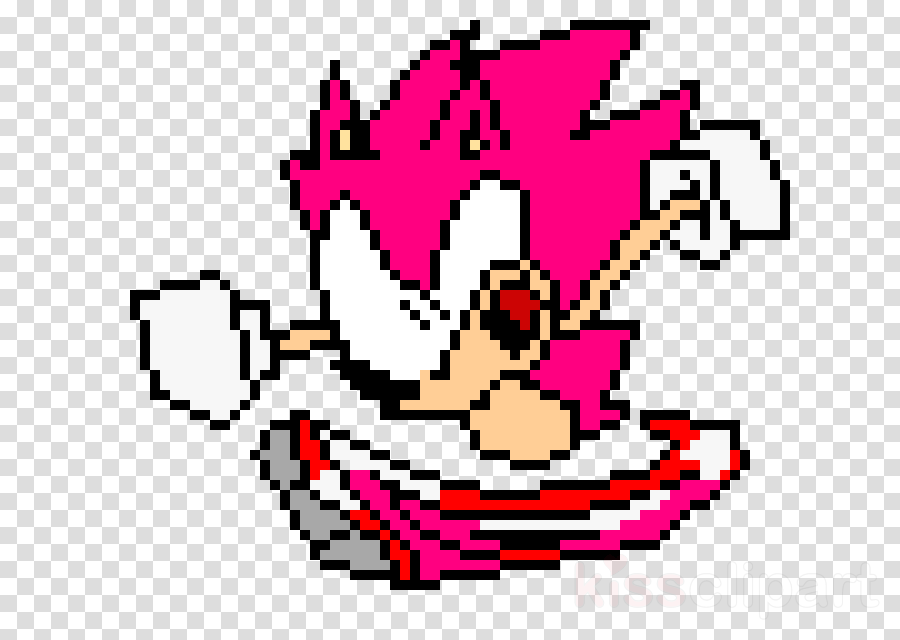 Sonic The Hedgehog Clipart Pixel Art - Clip Art (900x640)