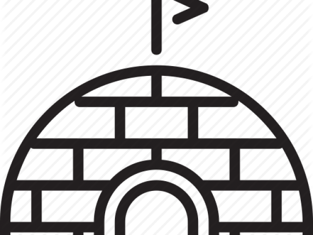 Igloo Clipart Svg - Iglu Icono (640x480)