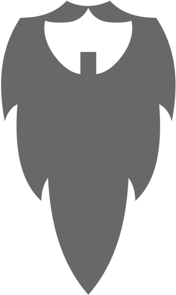 Beard Png - Transparent Background Cartoon Beard (363x600)