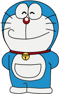 Doraemon Transparent Background Clip Art Black And - Doraemon Images In Cartoon (400x496)