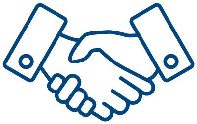 Cooperation For Convenience - Hand Shake Icon (400x400)