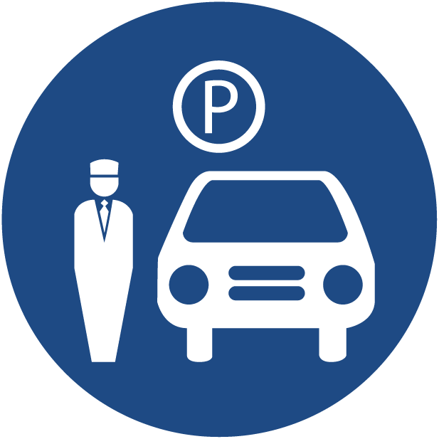 Valet Transparent Png - Valet Parking Icon Png (617x617)