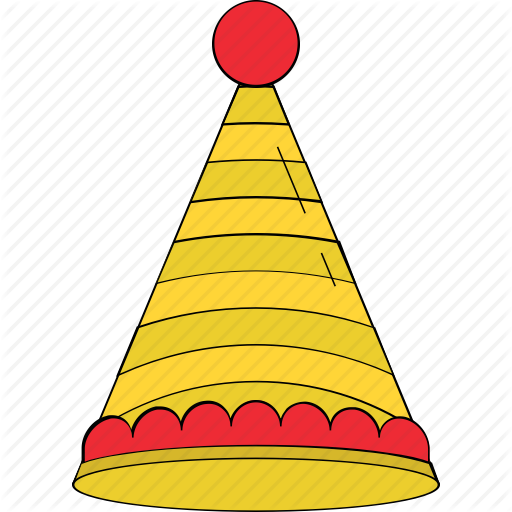 Cone Clipart Clown Hat - Hat (512x512)