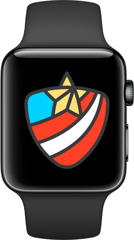 Image Of The Apple Watch Veterans Day Activity Challenge - Veterans Day Apple Watch (434x773)
