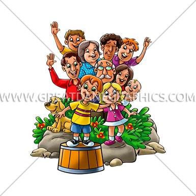 Family Reunion - Cartoon (385x385)