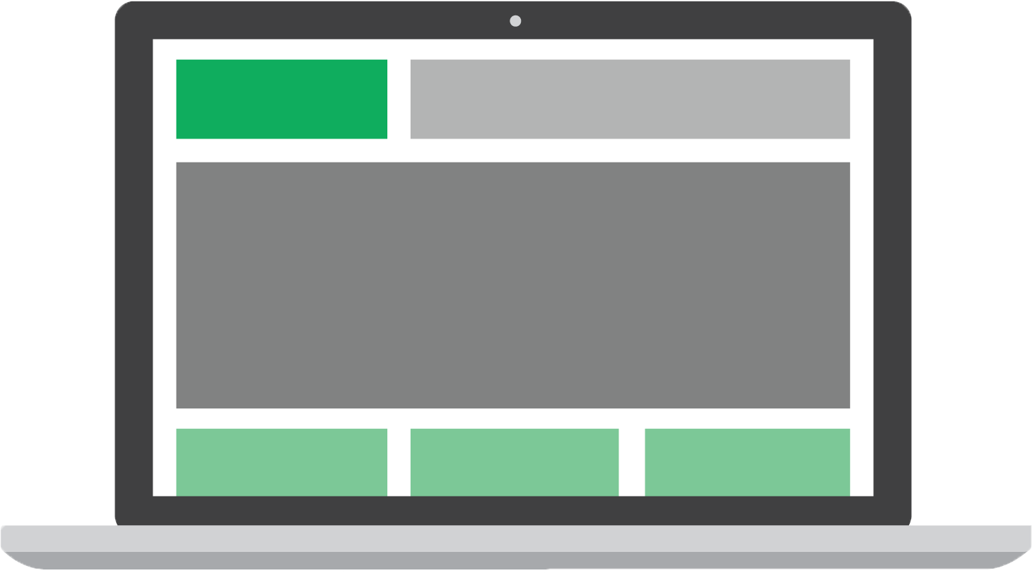 Laptop Clipart Grey - Web Design (1468x815)