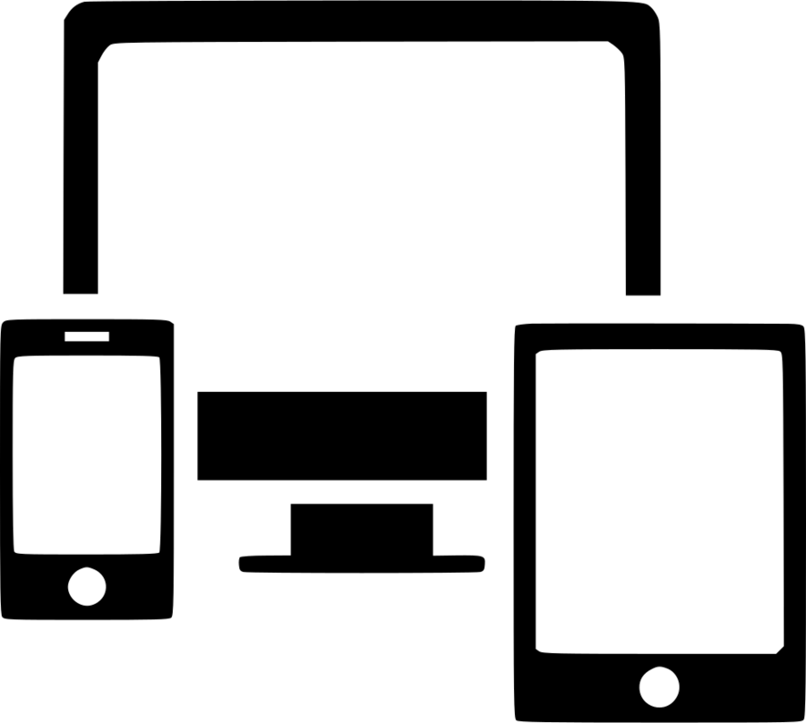 Computer Tablet Phone Icon Clipart Laptop Computer - Phone Tablet Icon Png (900x808)