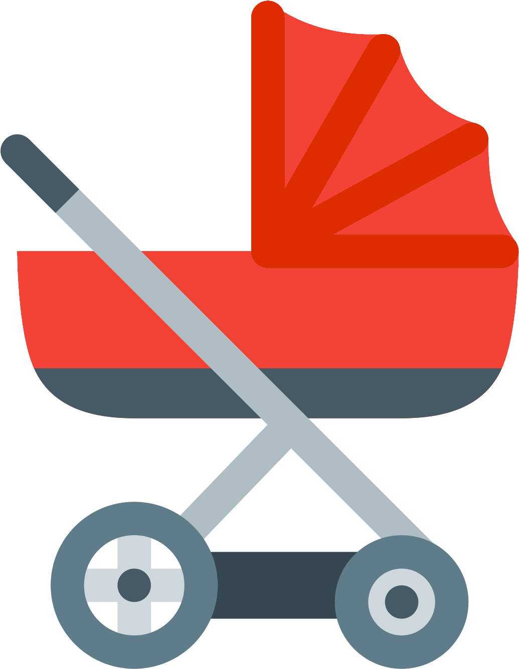 Infant Pregnancy Child Transport Health - Stroller Icon Red (1600x1600)