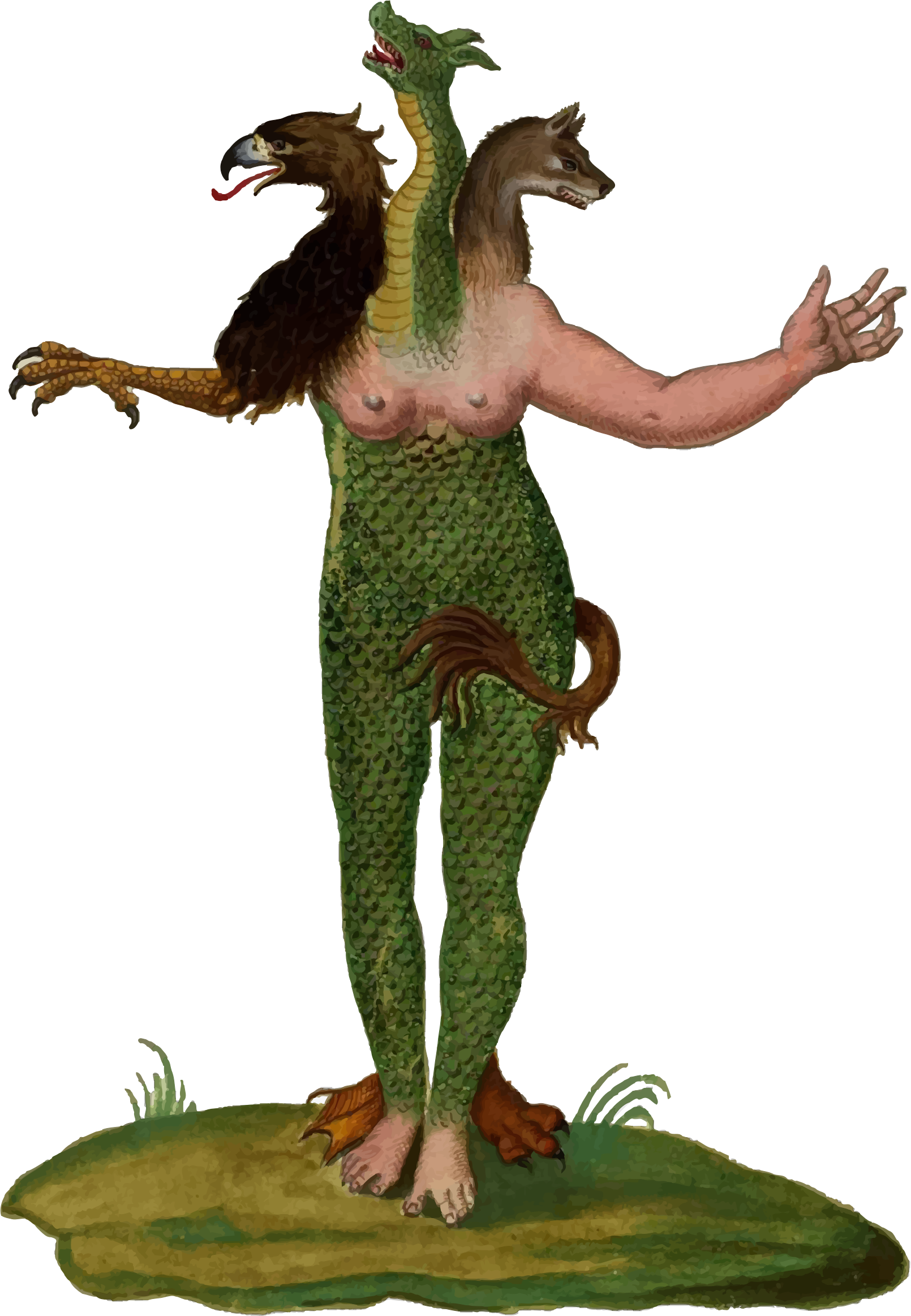 Monstrorum Historia Natural History Monster University - Ulysses Aldrovandus Monster (1610x2325)