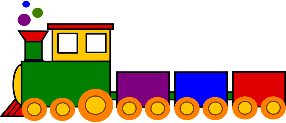 Long Clipart Little Train - Cartoon Train Clipart (960x480)
