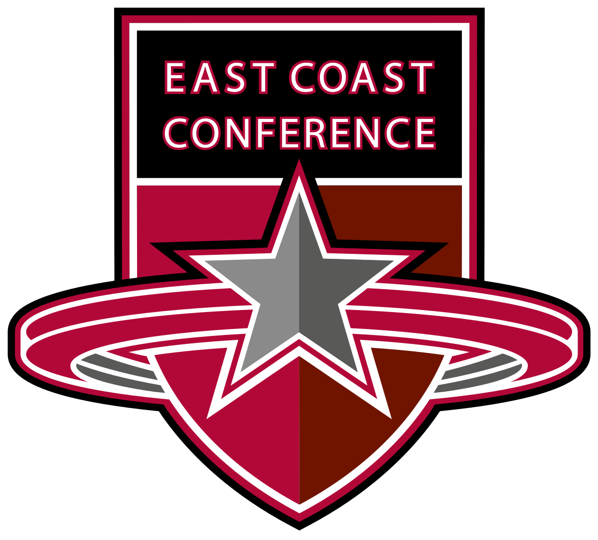 Ecc Adds Post University As Indoor Track & Field Associate - East Coast Conference Logo (1200x1085)