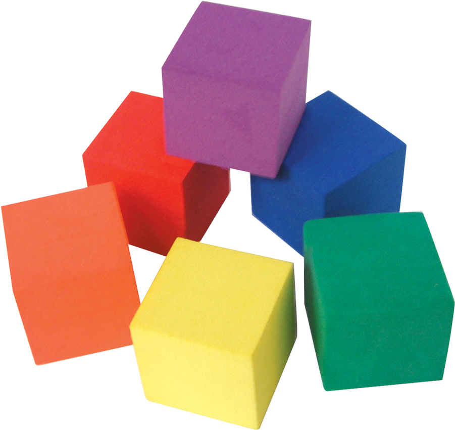 Foam Color Cubes Tcr20615 Teacher Created Resources - Colored Blocks Clip Art (900x900)