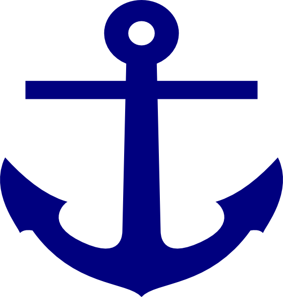 Dark Blue Anghor Svg Clip Arts 570 X 598 Px - Dark Blue Anghor Svg Clip Arts 570 X 598 Px (570x598)
