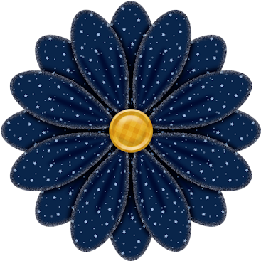 Dark Blue Dark Blue Flowers, Flower Clipart, Scrapbook - Mother & Daughter Quotes Png (393x442)