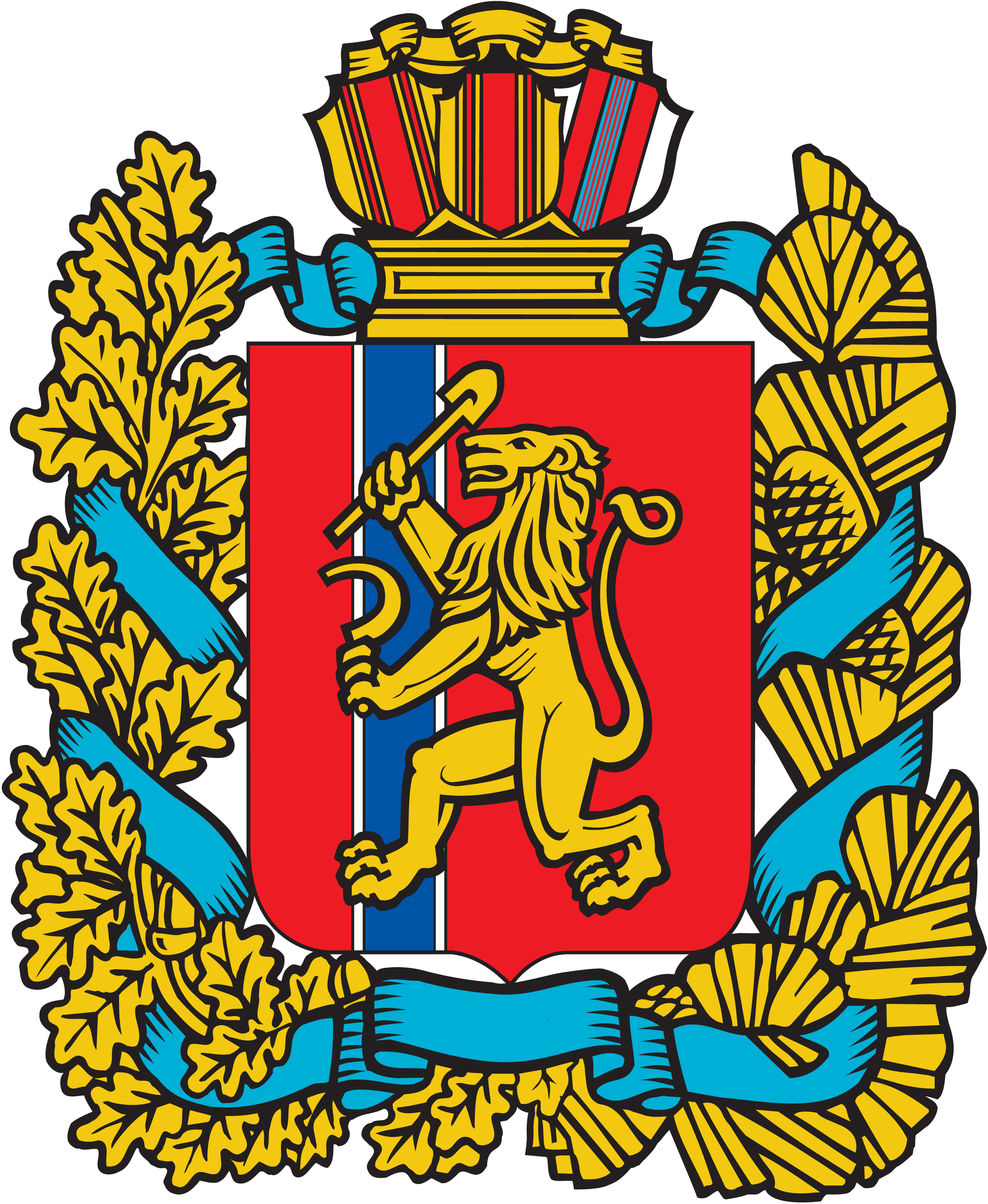 Krasnoyarsk Territory Coat Of Arms - Fc Yenisey Krasnoyarsk (2500x3045)