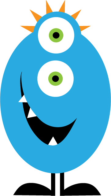 2 D Shapes, 3 D Shapes, And Positional Words Have Been - Monster Themed Name Tags (363x641)