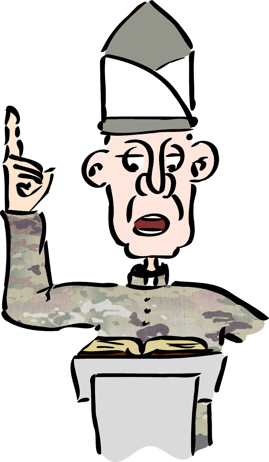 Re-enlist To Be A Reverend - Priest Clip Art (932x1600)