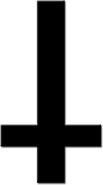 Cruz Png By Floolivemylife On Deviantart Jpg Transparent - Upside Down Cross Pdf (800x800)