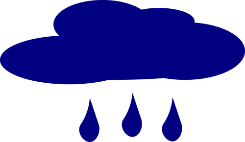 Forecast,rain,rain Drops,dark Clouds - Pictograma Nube (500x290)