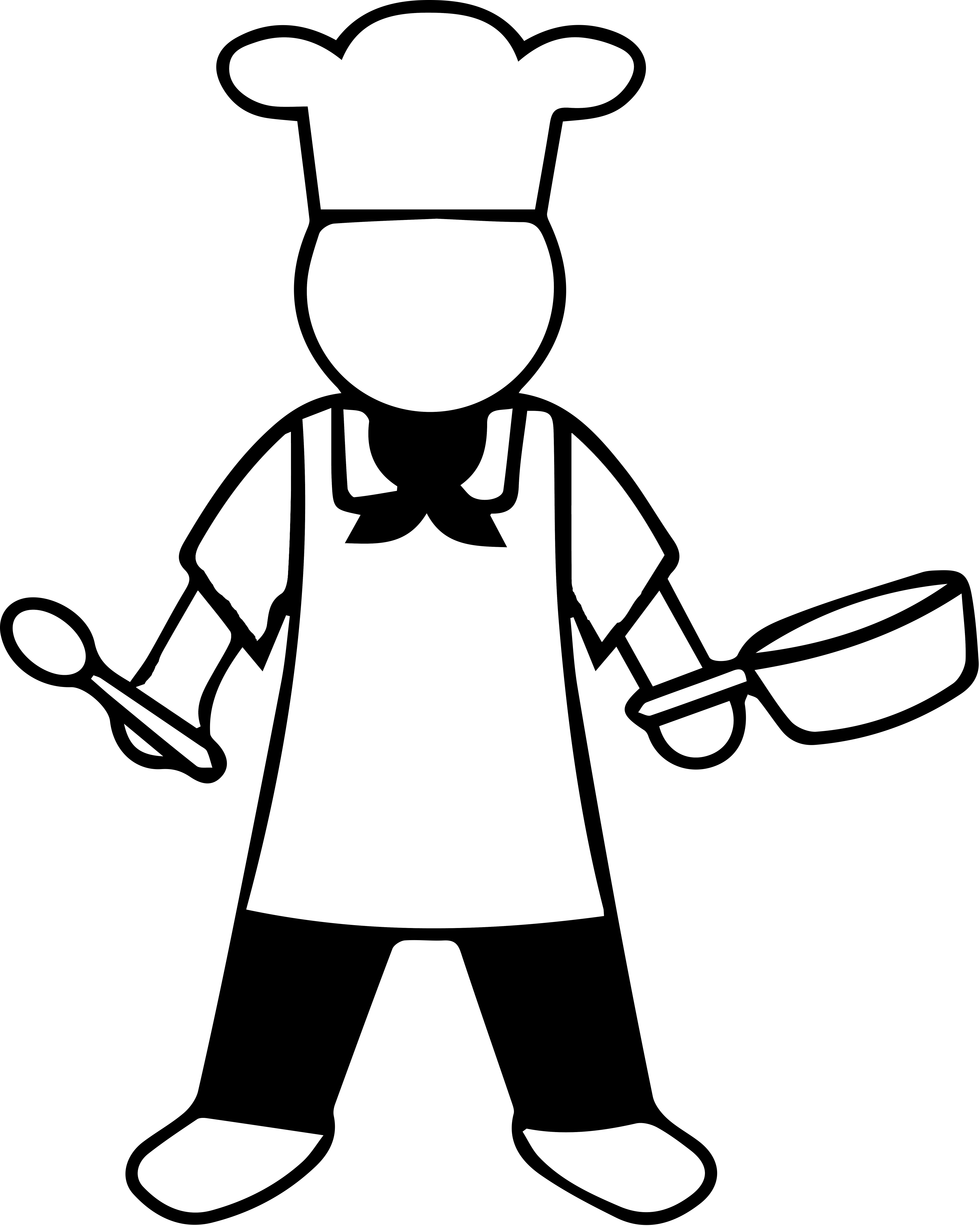 About Welcome To Improv Where We Help - Easy Drawings Of A Chef (3392x4242)