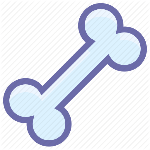 Banner Transparent Download Bones Vector Dog Bone - Dog Bone Icon Png (512x512)