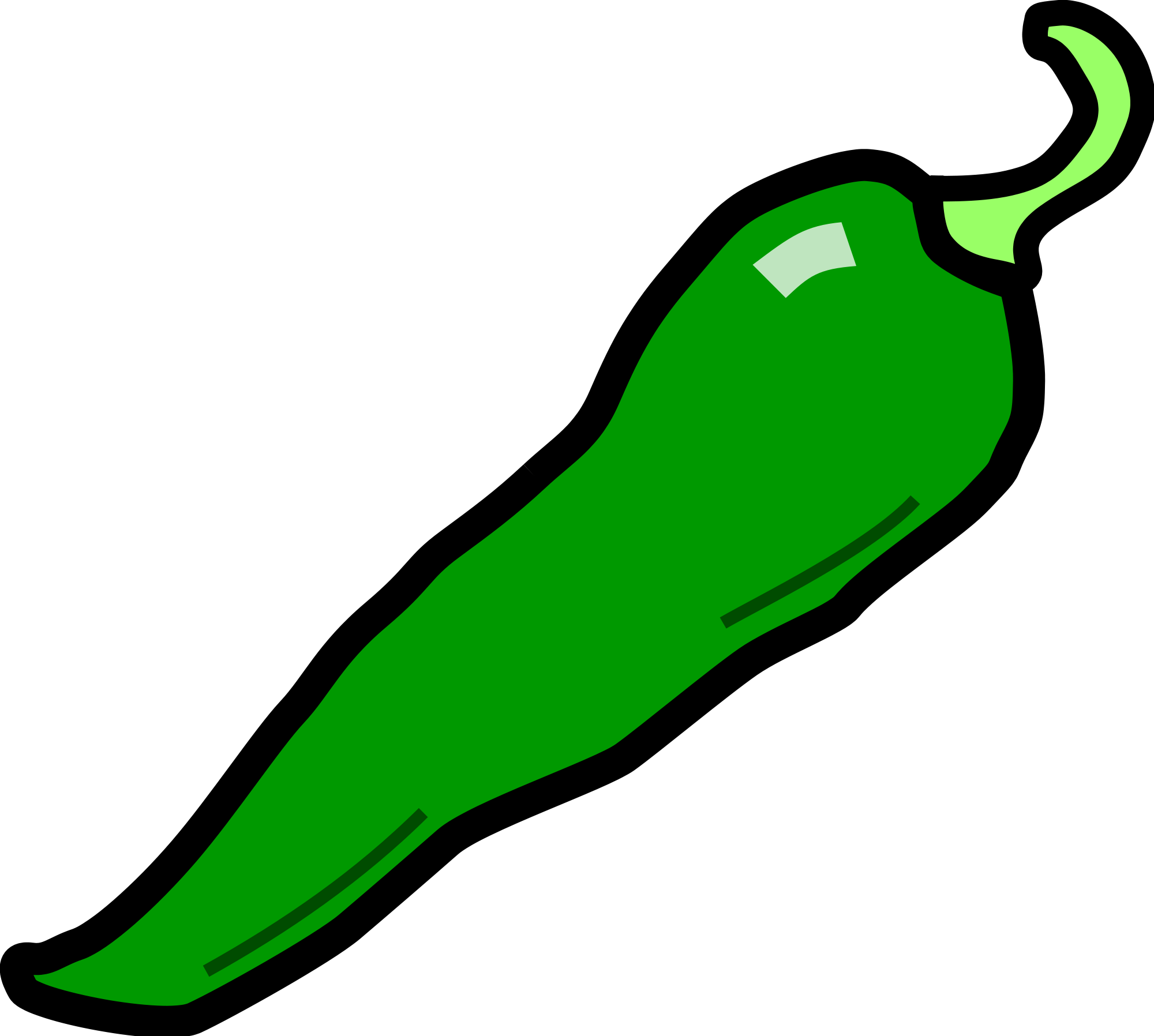 Chili Pepper Cartoon - Chili Pepper Clip Art (2000x1796)