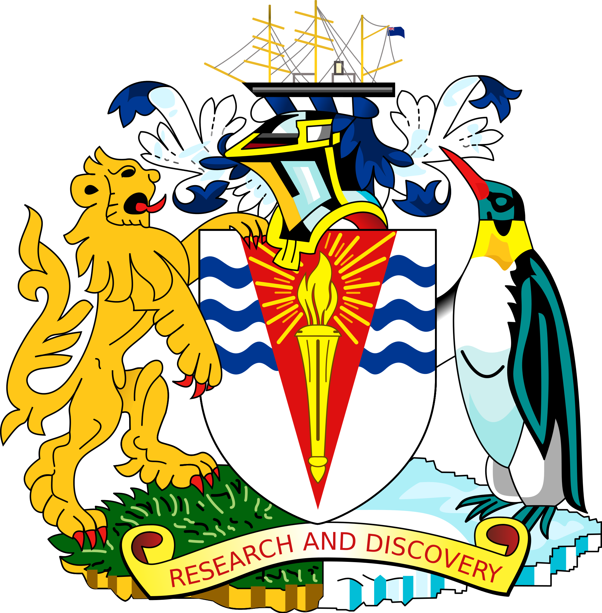 British Antarctic Territory Is A Sector Of Antarctica - White Flag With Union Jack In Corner (2000x2036)