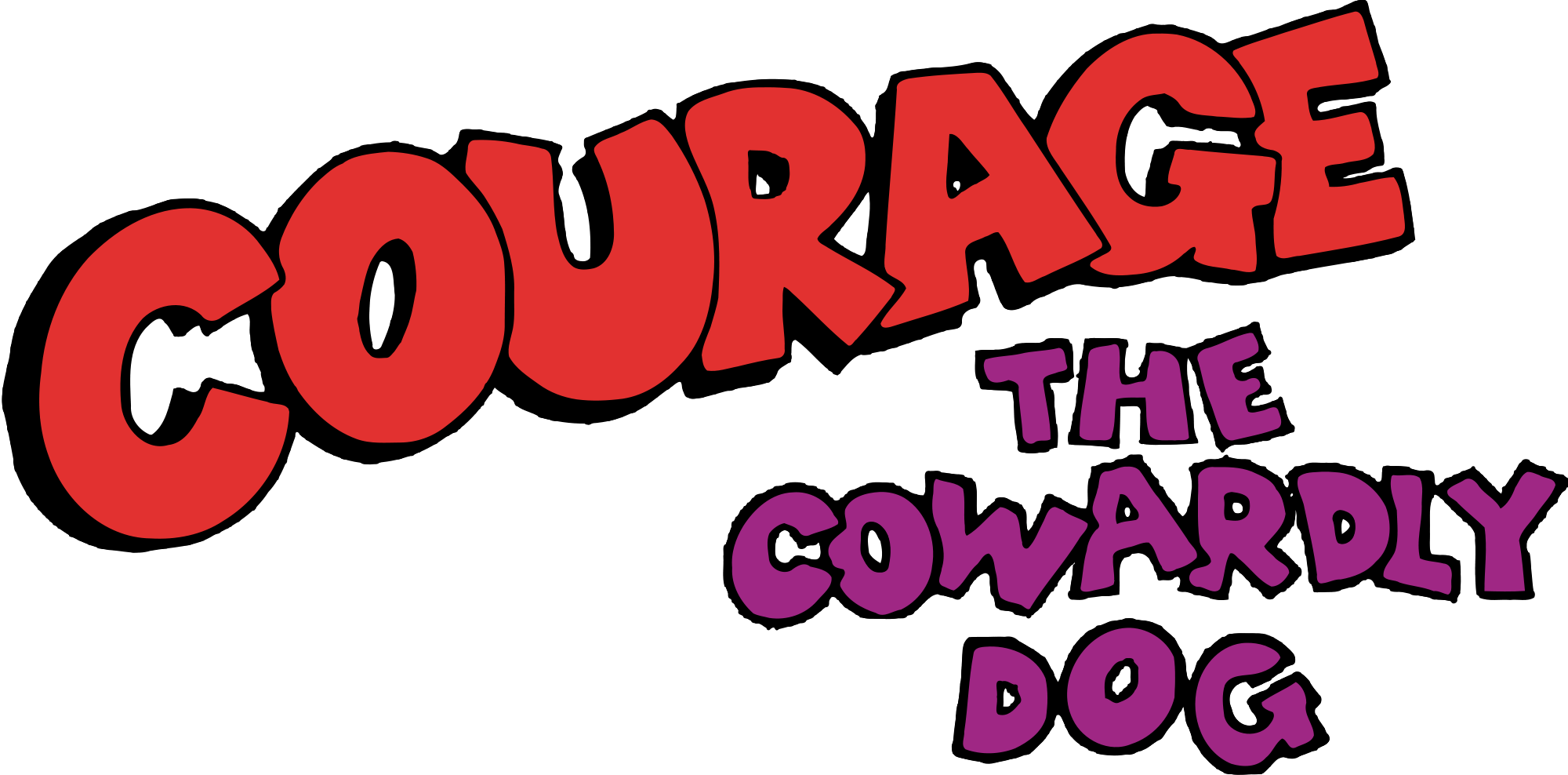 Courage The Cowardly Dog Logo (2000x988)