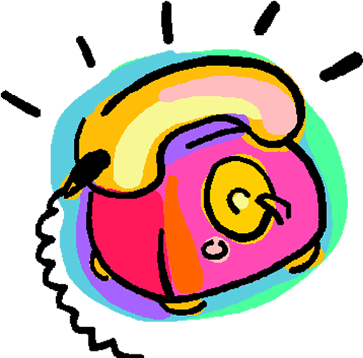 Ringing Phone Clip Art (512x512)