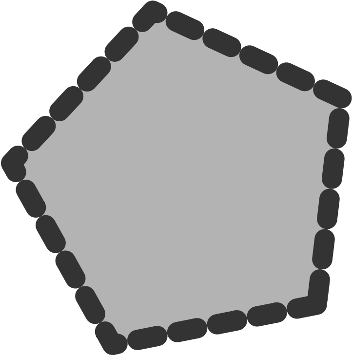 Dotted Polygon Clip Art At Clker - Polygon Clipart (1266x1280)
