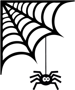 Until Further Notice - Free Spider Web Silhouette (600x320)