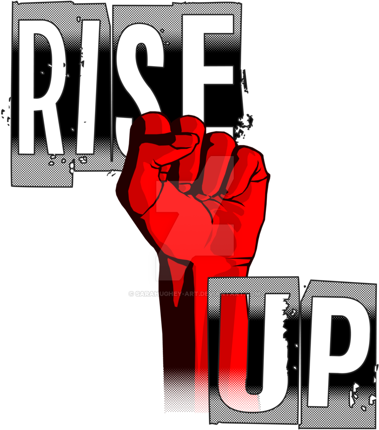 Rise Up By Sarahughey-art - Rise Up Hand Png (900x900)