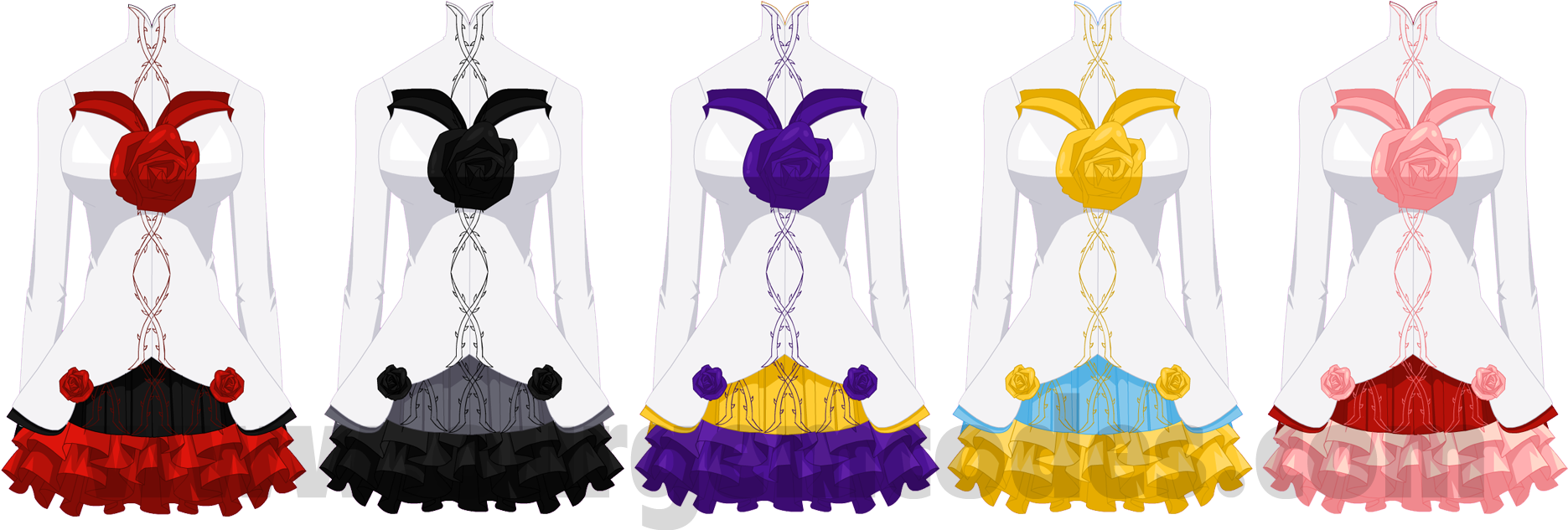 Rose Thorn Dress - Rose Thorn Dress (2000x649)