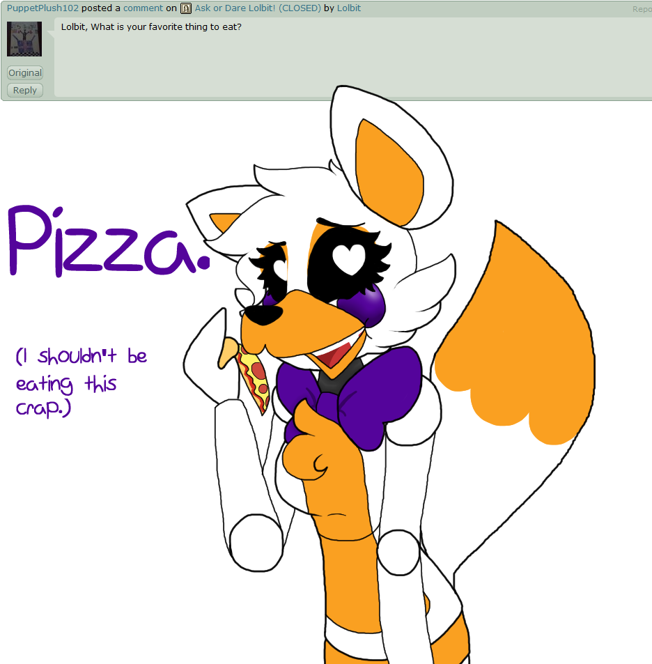 Ask Or Dare Lolbit 029 By Lolbit - Foxy X Lolbit Fanfic (944x960)