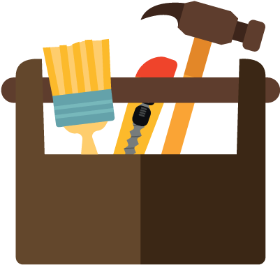 As Of January 2017, Estacada's Downtown Core Has A - Tool Box Vector Png (401x380)