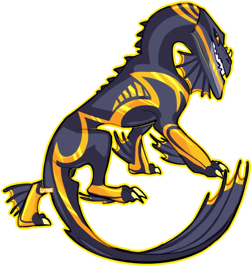 Gold Beau By Lutniik - Illustration (889x898)