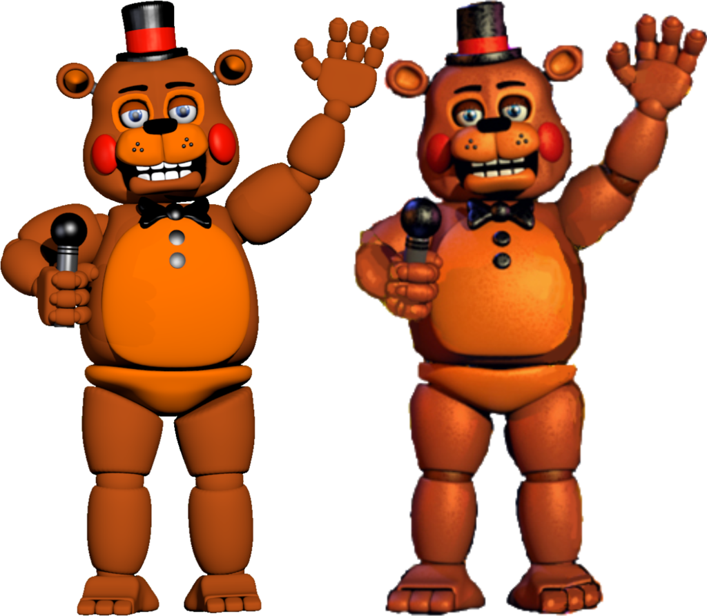 Toy Freddy 'thank You' Image Comparison By Bantranic - Fnaf 2 Toy Freddy (1024x893)