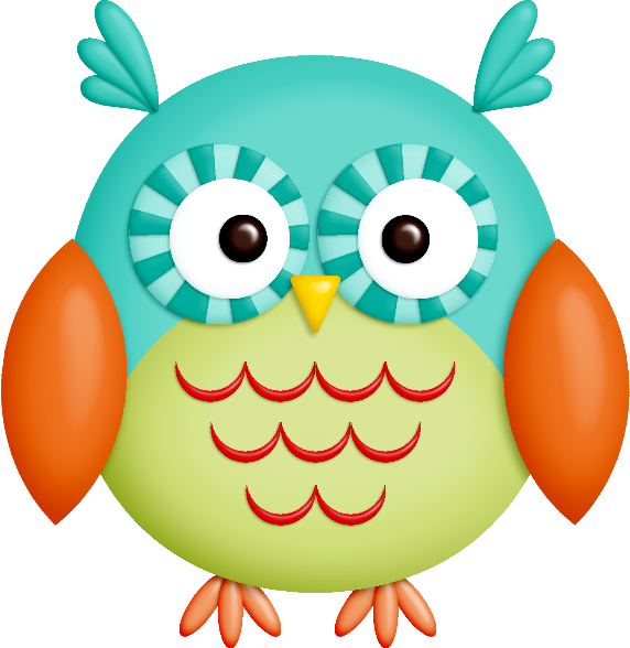 Pájaros, Buhos, Botones, Lazos, Flores, Cintas, Marcos - Dibujo Del Buho De La Suerte (572x588)