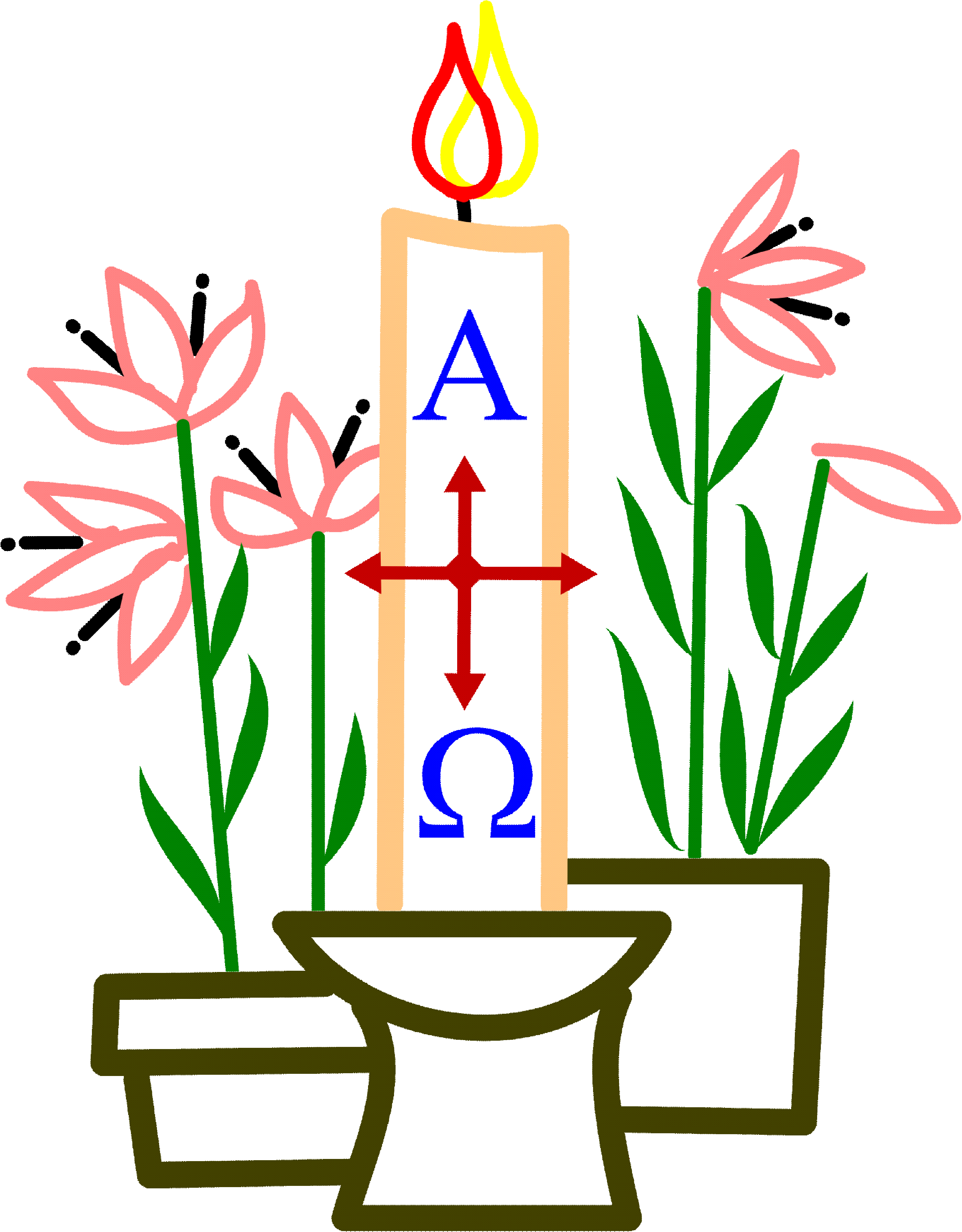 5k Cross 28 Mar 2016 - Easter Candle Png (3108x3980)