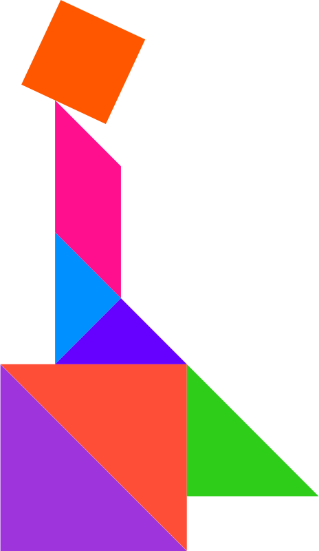 Clipart - Tanngram - Tangram (464x800)