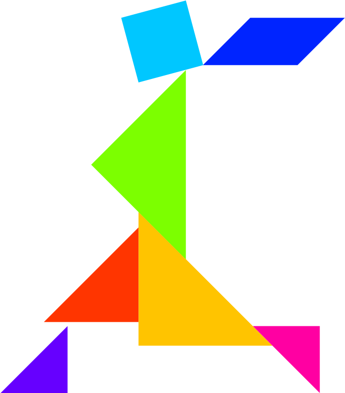 Clipart - Tangram - Clip Art (2106x2400)
