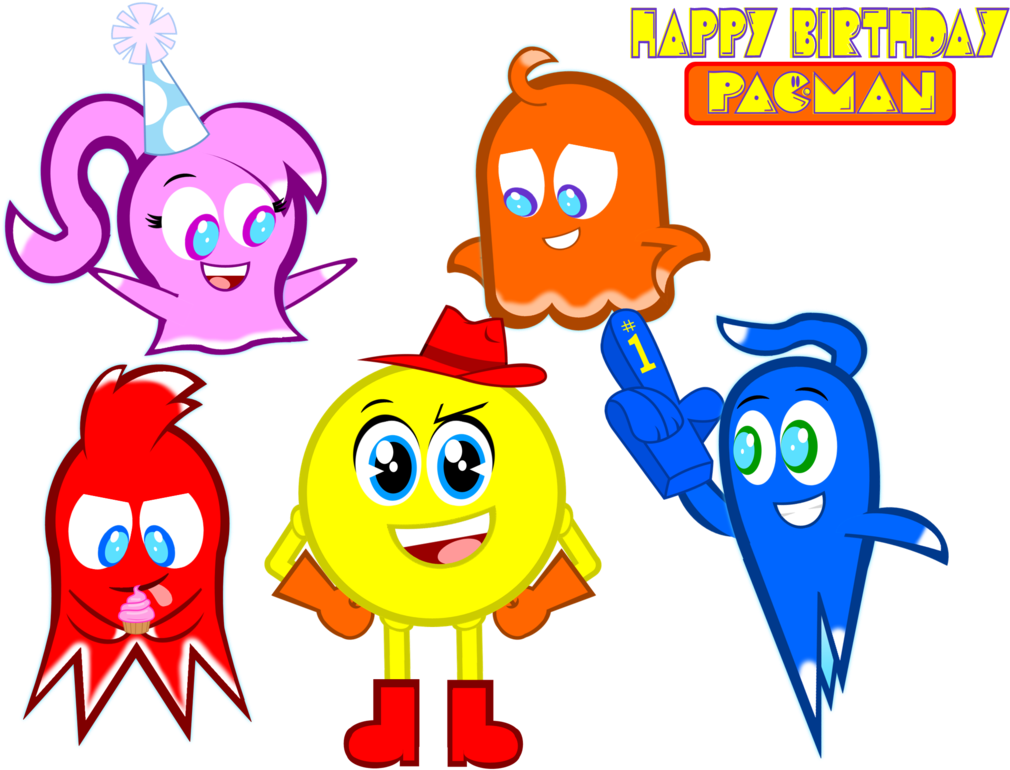 Happy Birthday, Pac-man (by Gabe) By Senorspants - Cartoon (1024x785)
