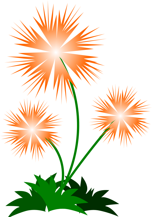 Flower Cliparts, Flower Design Svg - Orange Flowers Shower Curtain (738x900)