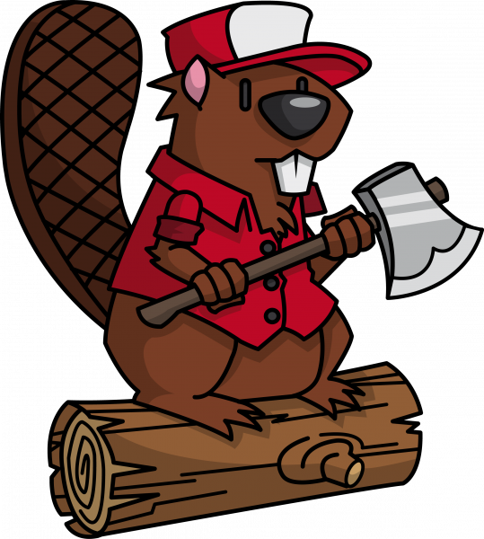 Beaver Lumberjack Clip Art - Beaver Lumberjack Clip Art (539x600)