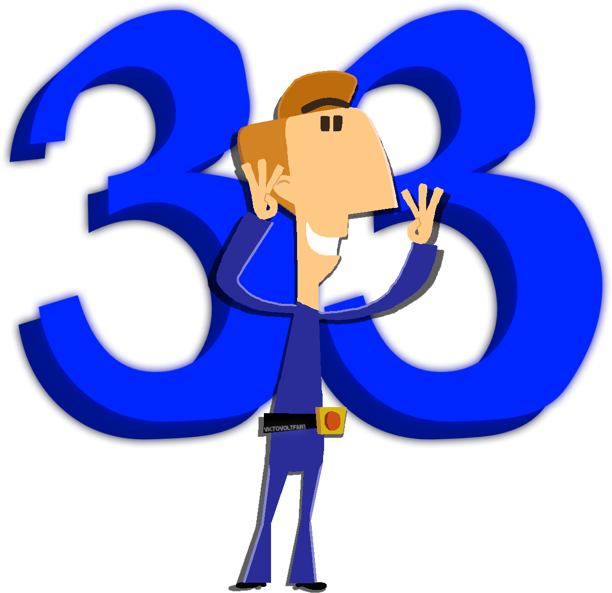 Happy Birthday Victor Volt By Victorvoltfan1 - Happy Birthday Victor Volt By Victorvoltfan1 (1251x1274)