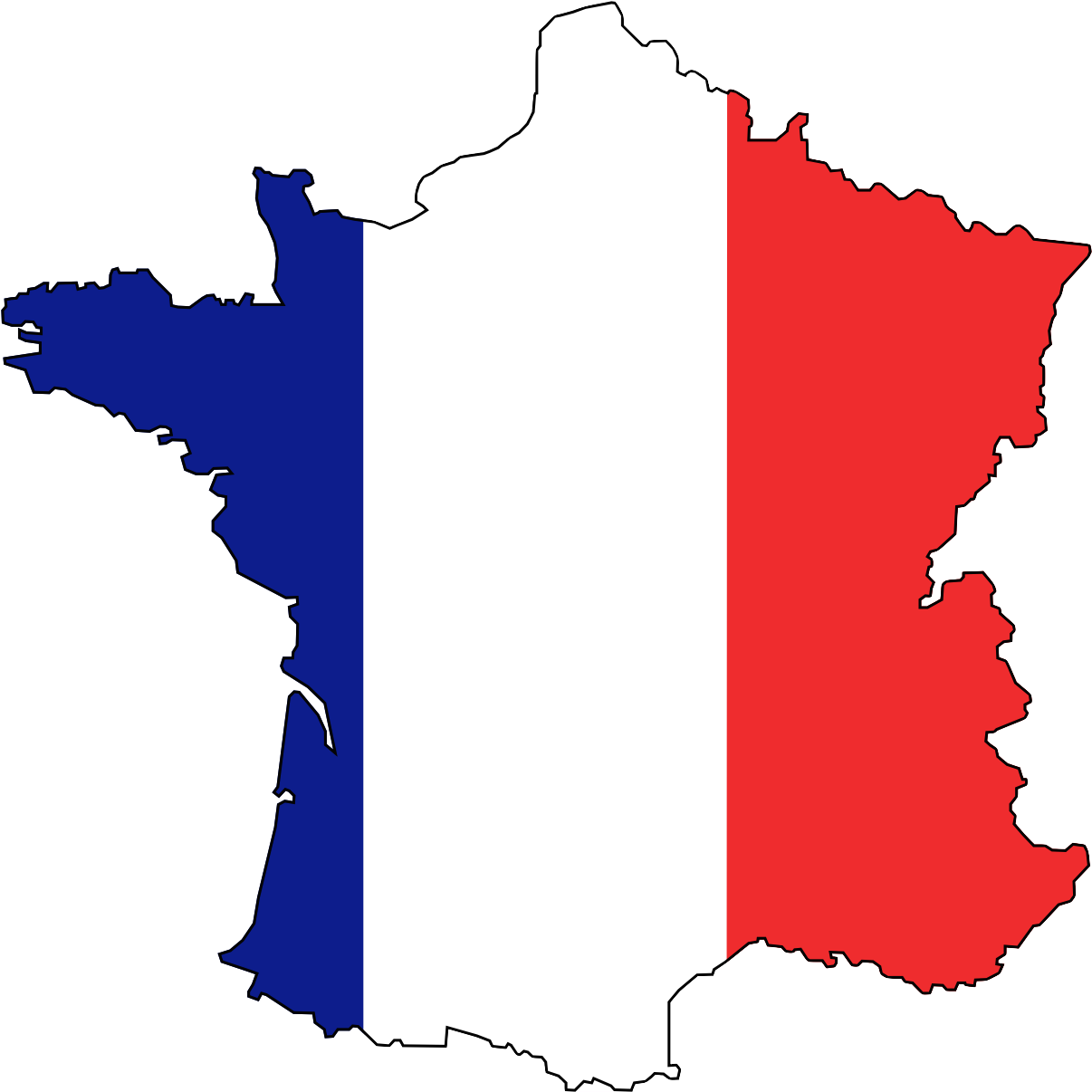 France Map Flag (1331x1331)
