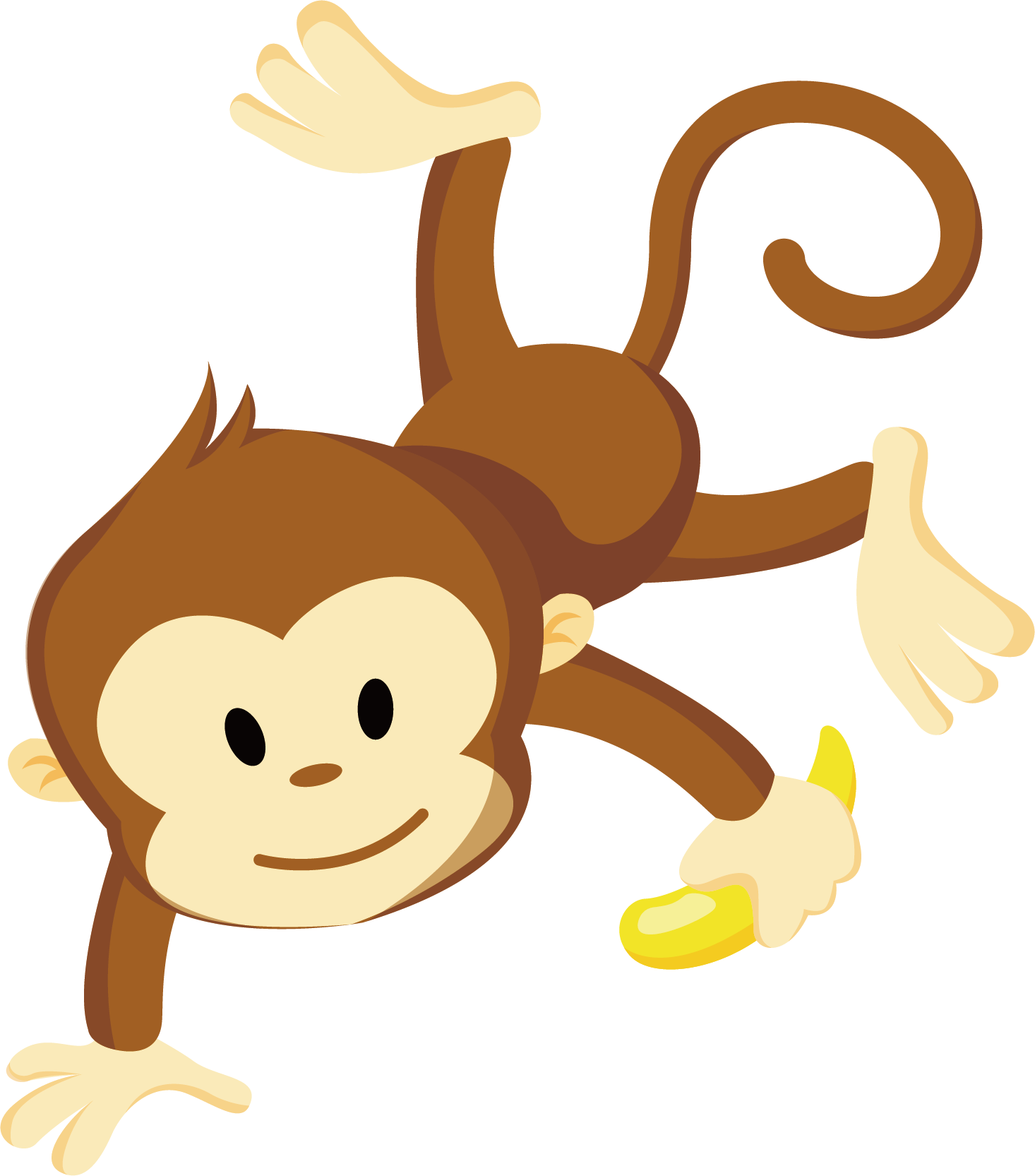 Monkey Clip Art - Transparent Monkey Vector (1466x1665)