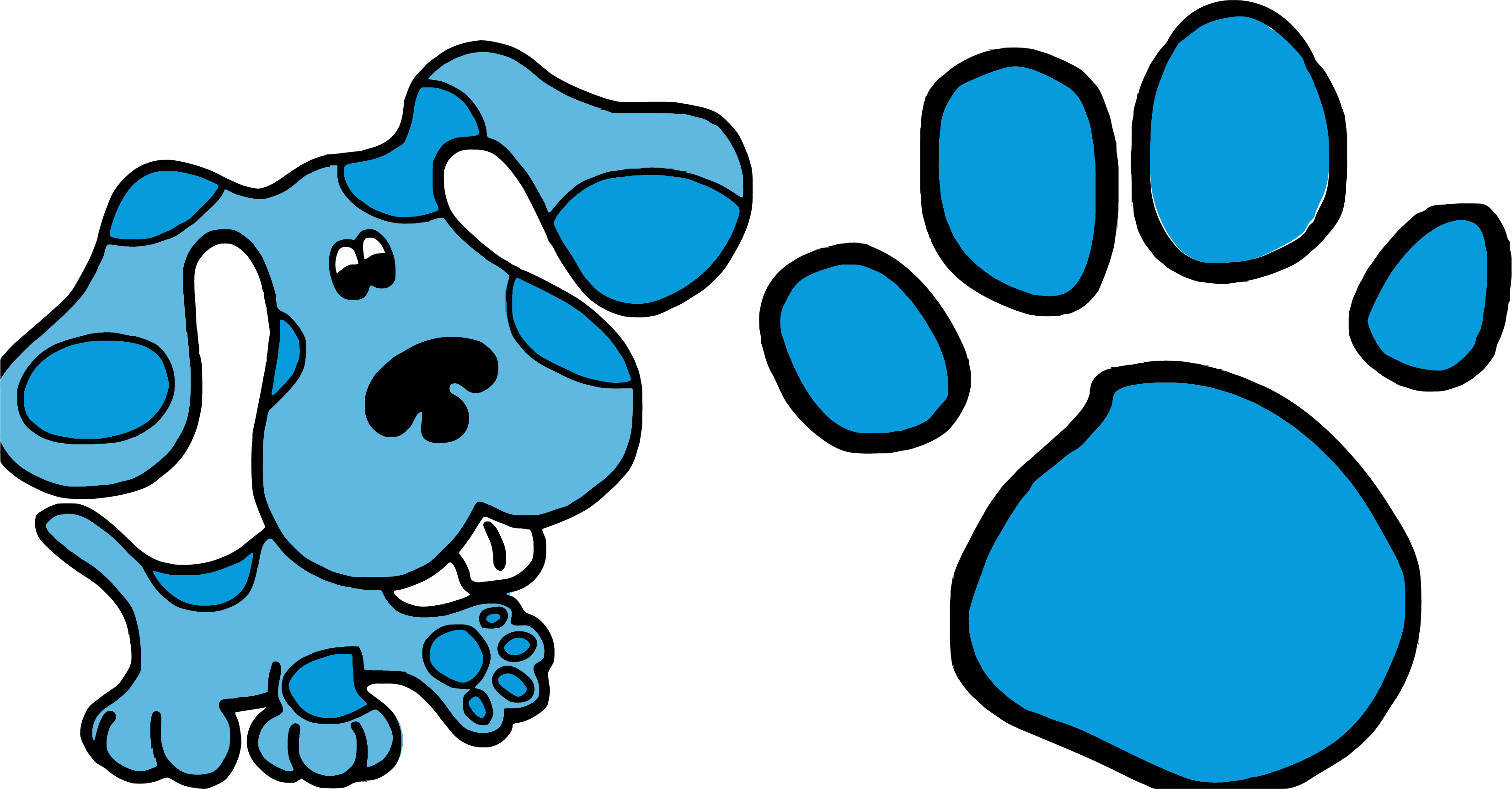 Blue's Clues Clip Art And Footprint Clipart Png - Blues Clues Clipart (3307x1727)