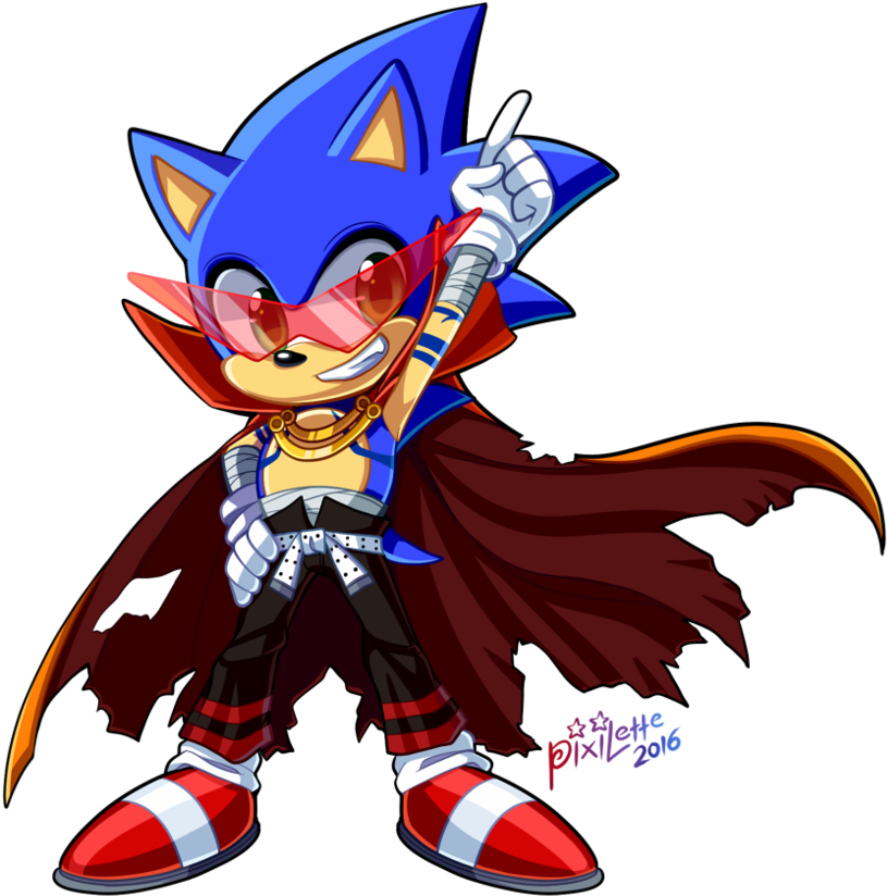 Sonic Kamina Chibi By Pixilette-star - Chibi Sonic (883x904)