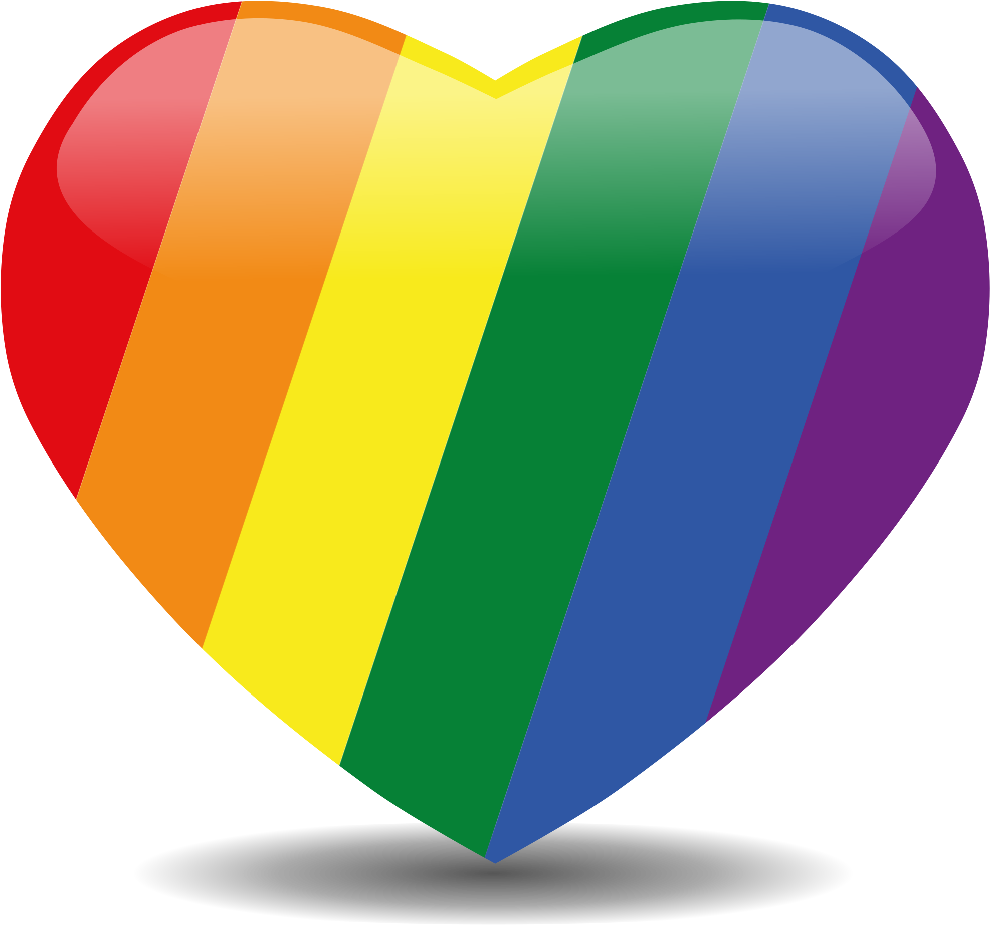 Image Result For Rainbow Heart - Rainbow Heart Transparent Background (2000x2000)